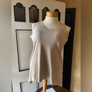 Planet sleeveless top for women size 3(large) cream color. Condition: like new.